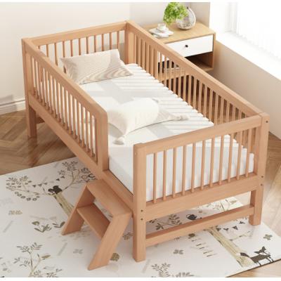 Beech crib boy patchwork bed c...