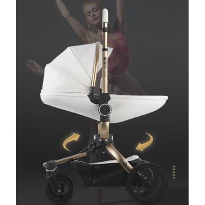 Baby strollers can sit and lie down in two - way high landscape light folding newborn baby eggshell strollers