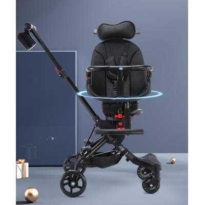 Baby roller cart folding two-way portable lie down sleeping baby portable high landscape baby stroller