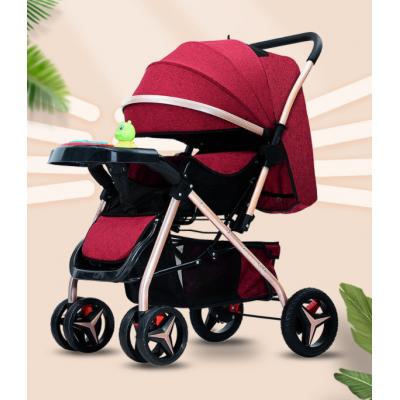 High landscape baby stroller can sit and lie down two-way ultra light portable folding shock absorbent umbrella car four