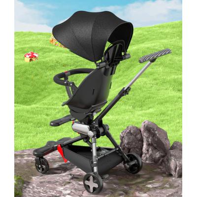 One button folding children bidirectional baby high landscape baby can sit and lie walking baby car